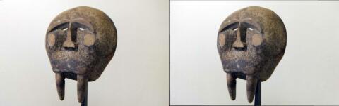 Masque inuit en os de baleine, galerie Brant Macley