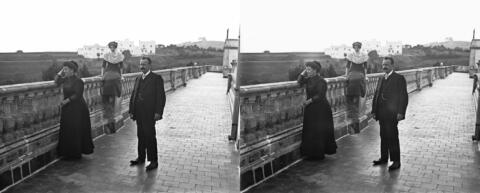 sur la terrasse de l'Observatoire, le soir