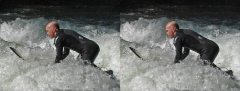 Surfeur en chute