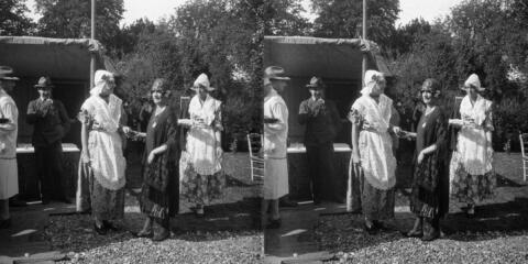 Garden Party , Mme Flammarionavec une hollandaise