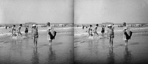Marguerite et Jeannette à la plage