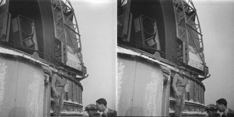 Préparatifs d'enneigements de la grande coupole