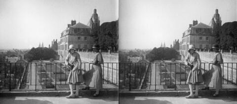 Sur la terrasse de l'Evêché
