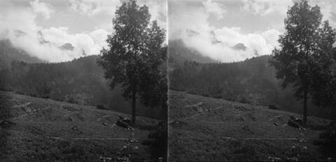 Site du déjeuner, côté montagne