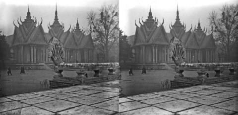 Cambodge vu de la chaussée d'Angkor