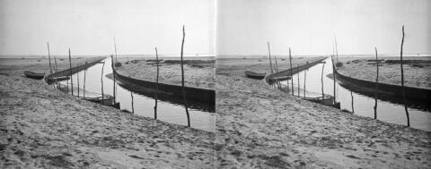 Le Betey. Le chenal en direction du bassin
