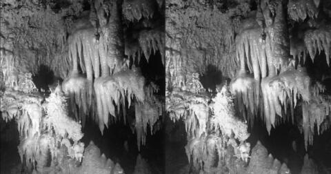 Grotte aux vristaux du Grand roc