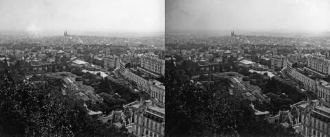 Vue sur Clermont, pris de la route du Paradis