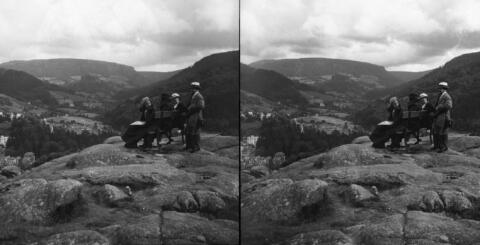 Rocher des Fées : vue sur la Bourboule, Quénisset