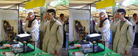 Stand du Stéréo-Club Français à la Foire à la Photo de Bièvre 2005