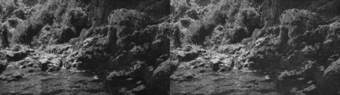 Emplacement de la cascade (à sec), Marg. Détail