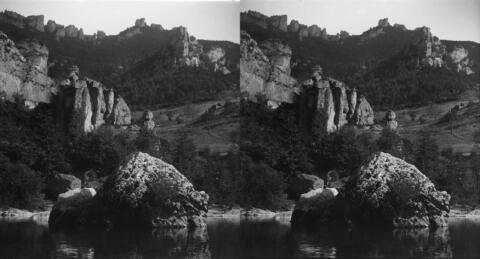Vue vers le Cirque de Baumes