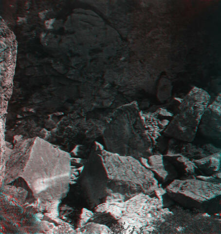 Pas de Souci, rochers à la sortie pris de la route
